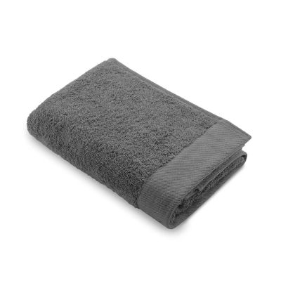 charcoal grey recycled cotton towel